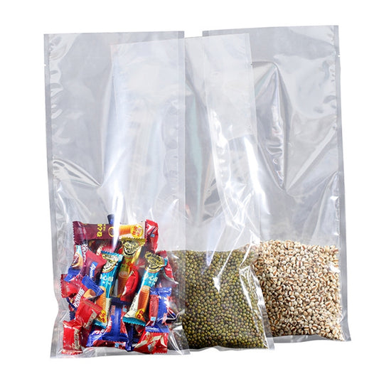 100 PCS Food Vacuum Packaging Transparent Plastic Bag Nylon Fresh-keeping Bag, Size: 25cm x 35cm, Size: 15cm x 22cm