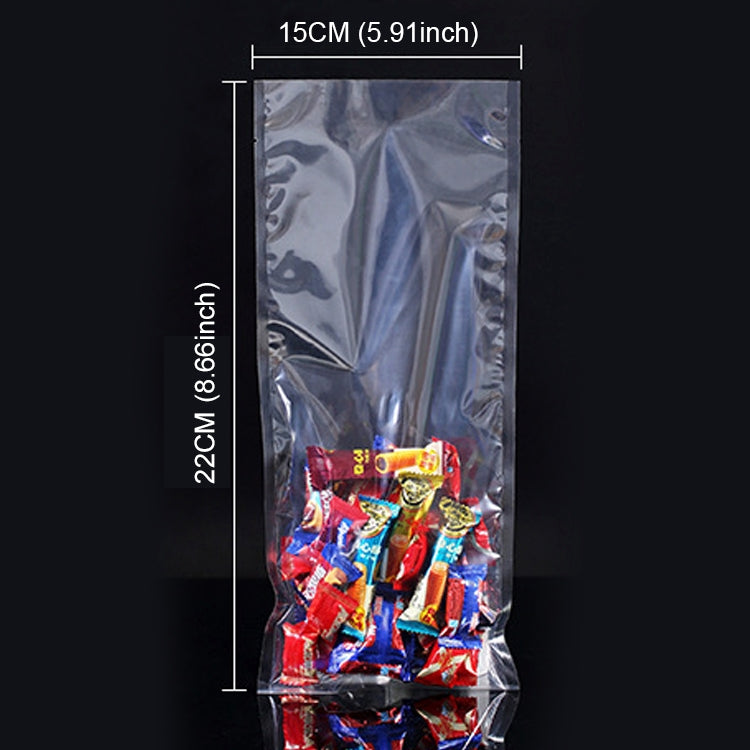 100 PCS Food Vacuum Packaging Transparent Plastic Bag Nylon Fresh-keeping Bag, Size: 25cm x 35cm, Size: 15cm x 22cm