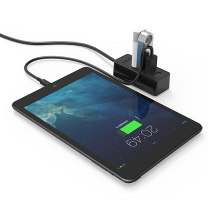 ORICO W5P-U3-30 4-Port USB 3.0 Desktop HUB with 30cm Micro USB Cable Power Supply, W5P-U3-30 Black