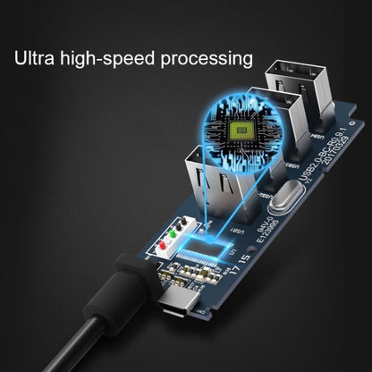 ORICO W5P-U3-30 4-Port USB 3.0 Desktop HUB with 30cm Micro USB Cable Power Supply, W5P-U3-30 Black