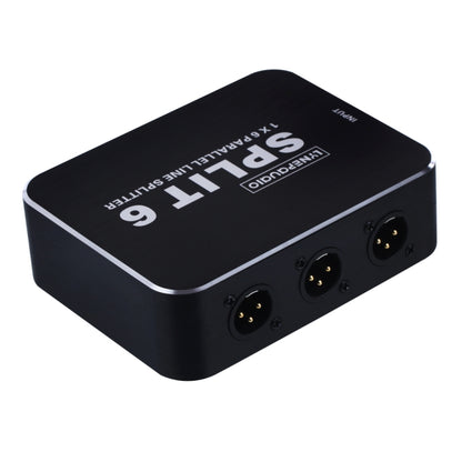 موزع B866 XLR مقسم أفقي متوازي، مدخل واحد و6 مخرجات
