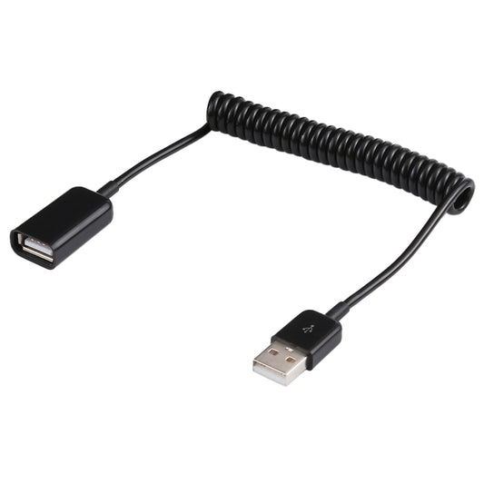 كابل USB-A ذكر إلى USB-A أنثى ملفوف بنابض بطول 1 متر، من AM إلى AF، الطول: 1.0 متر