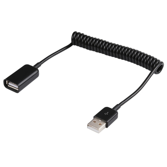 كابل USB-A ذكر إلى USB-A أنثى ملفوف بنابض بطول 1 متر، من AM إلى AF، الطول: 1.0 متر