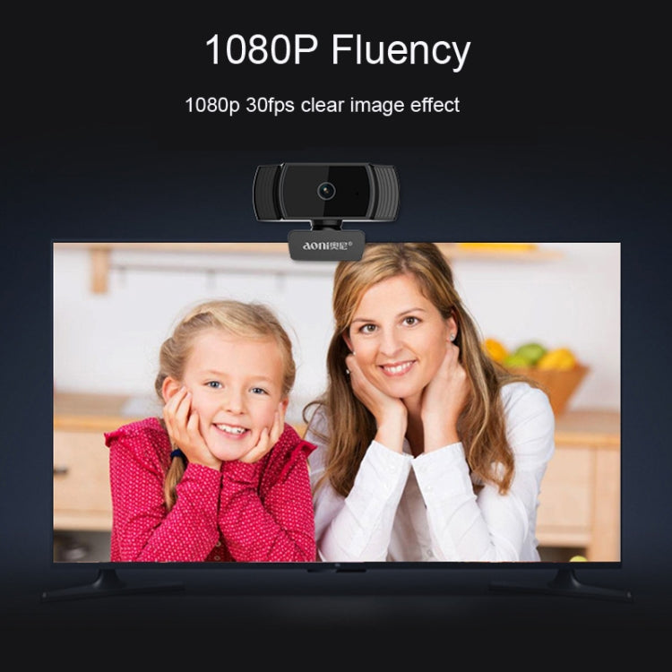 كاميرا ويب Aoni A20 FHD 1080P IPTV للمؤتمرات عن بعد والبث المباشر للتعليم مع ميكروفون، A20