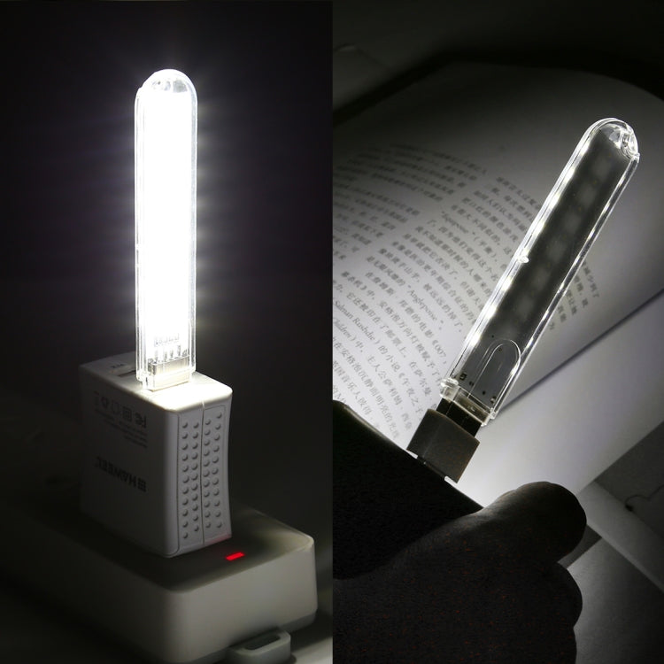 8LEDs 5V 200LM USB LED Book Light Portable Night Light, with Micro Adapter, with Micro Adapter