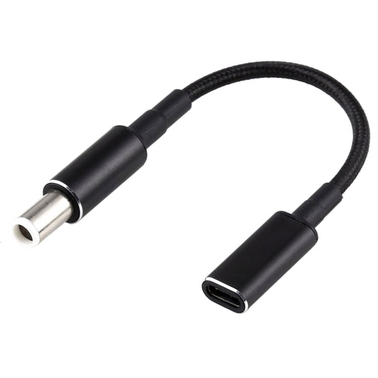 كابل PD 100 واط 18.5-20 فولت 7.4 × 0.6 مم إلى محول USB-C / Type-C كابل مضفر من النايلون لأجهزة Dell، 7.4 × 0.6 مم