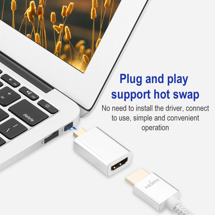 محول Mini DisplayPort ذكر إلى HDMI أنثى 1080P