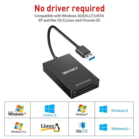 قارئ بطاقات Rocketek XQD312 Type-C إلى SD / XQD 2 في 1، Type-C