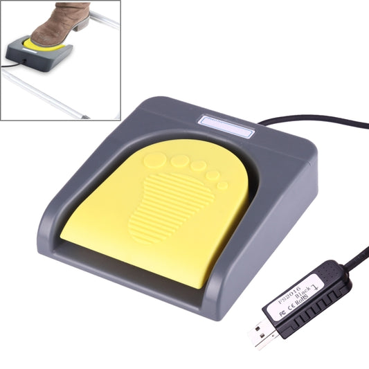FS2016_USB PCsensor USB مفتاح تحكم بالقدم لوحة مفاتيح، وسائط متعددة / لوحة مفاتيح / لوحة ألعاب / ماوس / سلسلة / وظائف التقاط صور الموجات فوق الصوتية B، مفتاح تحكم بالقدم واحد