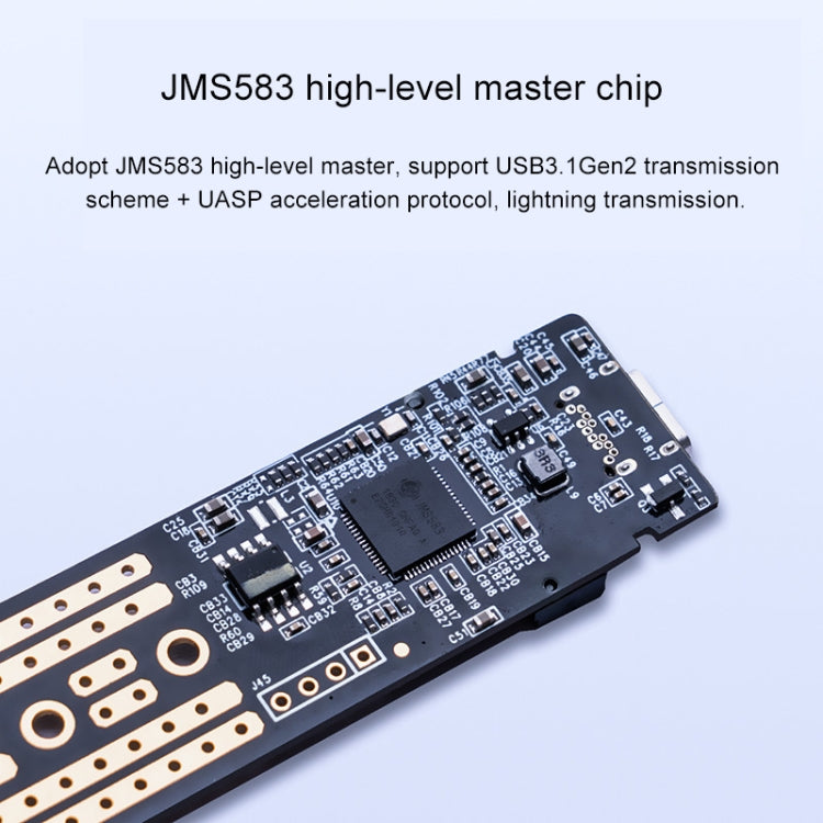 علبة ORICO PBM2 NVMe M.2 SSD من النوع C وUSB 3.1 وصندوق القرص الصلب (10 جيجابايت في الثانية)