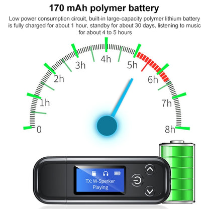 K15-Pro 2 in 1 USB Car Bluetooth 5.0 Audio Adapter Transmitter Receiver with LCD Screen, K15-Pro 2 in 1