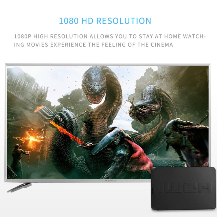 1080P 3 x 1 Ports (3 Ports Input x 1 Port Output) HDMI Switch with Remote Control, 3 Inputs to 1 output