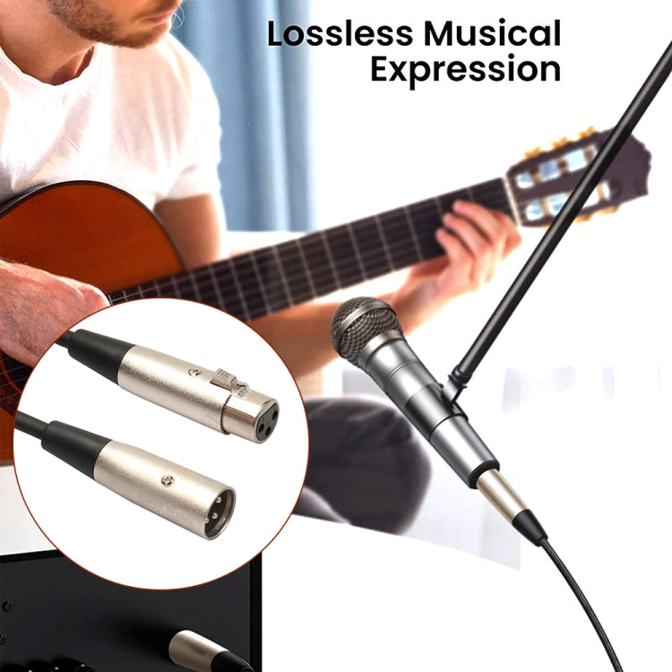 1.8m 3-Pin XLR Male to XLR Female MIC Shielded Cable Microphone Audio Cord, Length: 1.8m