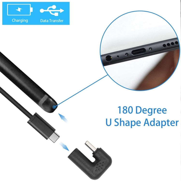 محول USB-C / Type-C ذكر إلى أنثى على شكل حرف U، من Type-C إلى Type-C