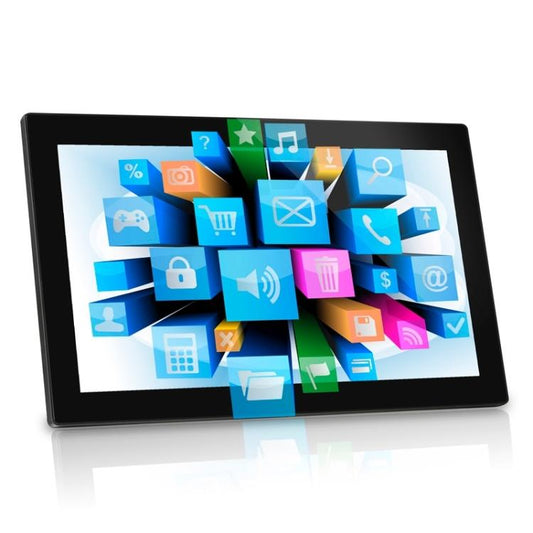 جهاز كمبيوتر الكل في واحد HSD-P514 بشاشة لمس LCD مقاس 18.5 بوصة مع حامل، 2 جيجابايت + 16 جيجابايت، نظام أندرويد 11 RK3568 رباعي النواة، 18.5 بوصة 2 جيجابايت + 16 جيجابايت
