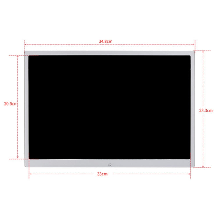 HSD1504 15.4 inch LED 1280x800 High Resolution Display Digital Photo Frame with Holder and Remote Control, Support SD / MMC / MS Card / USB Port, EU Plug(Gold), HSD1504 15.4 inch