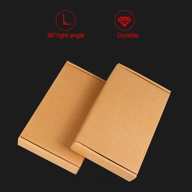 100 PCS Kraft Paper Shipping Box Packaging Box, Size: Q4, 20x10x4cm, 20x10x4cm