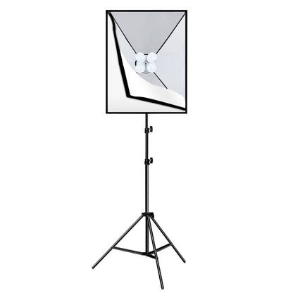 PULUZ Softbox Lighting Kit 2 PCS 50x70cm Professional Photo Studio Photography Light Equipment with 8 x E27 20W E27 Socket Bulb Photography Lighting Kit for Filming Portrait Shooting / Fashion Advertising Photography
