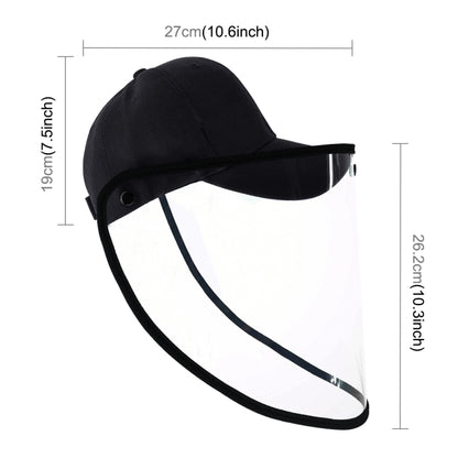 50 PCS Anti-Saliva Splash Anti-Spitting Anti-Fog Anti-Oil Protective Baseball Cap Mask Removable Face Shield, Baseball Cap Mask 50 Pack, 50 PCS Baseball Cap Mask/Red, 50 PCS Baseball Cap Mask/Blue