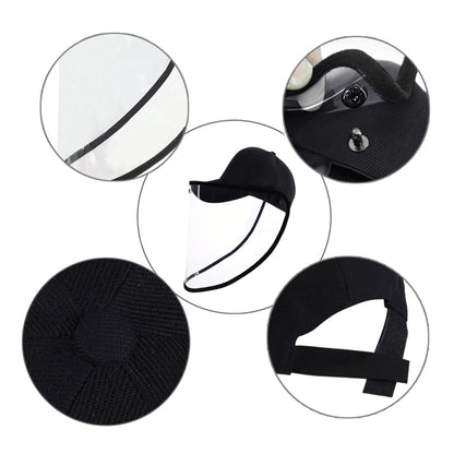 50 PCS Anti-Saliva Splash Anti-Spitting Anti-Fog Anti-Oil Protective Baseball Cap Mask Removable Face Shield, Baseball Cap Mask 50 Pack, 50 PCS Baseball Cap Mask/Red, 50 PCS Baseball Cap Mask/Blue