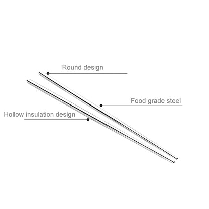 One Pair Smooth Surface Chopsticks