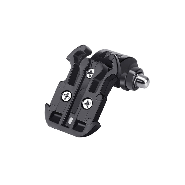 حامل مشبك J-Hook عمودي أسود من PULUZ لكاميرات PULUZ الرياضية المتحركة، حامل مشبك Jaws Flex لكاميرات GoPro وInsta360 وDJI وكاميرات الحركة الأخرى، حامل J-Hook