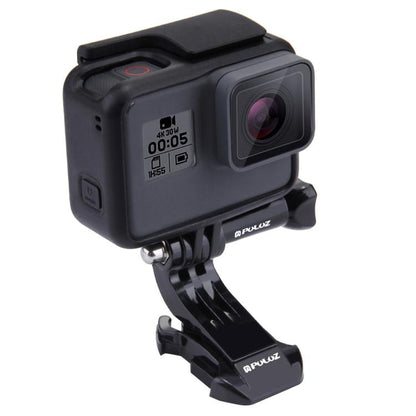 حامل مشبك J-Hook عمودي أسود من PULUZ لكاميرات PULUZ الرياضية المتحركة، حامل مشبك Jaws Flex لكاميرات GoPro وInsta360 وDJI وكاميرات الحركة الأخرى، حامل J-Hook
