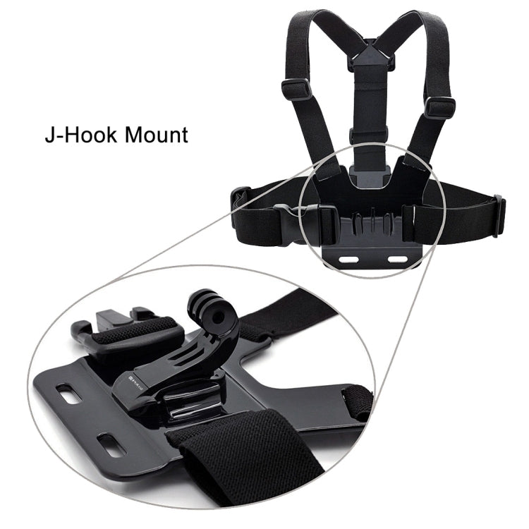 حامل مشبك J-Hook عمودي أسود من PULUZ لكاميرات PULUZ الرياضية المتحركة، حامل مشبك Jaws Flex لكاميرات GoPro وInsta360 وDJI وكاميرات الحركة الأخرى، حامل J-Hook