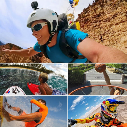 ملصقات PULUZ 3 لاصقة مسطحة + 3 ملصقات لاصقة منحنية لكاميرات GoPro وInsta360 وDJI وغيرها من كاميرات الحركة، ملصقات 3M