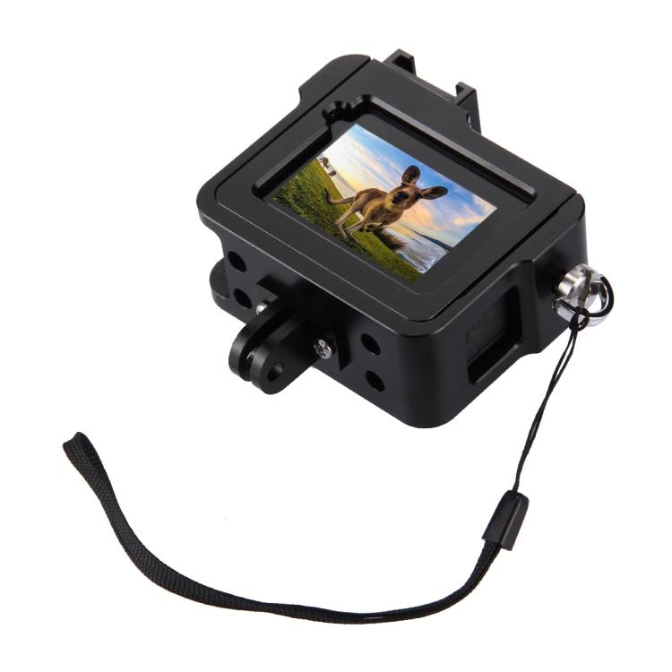 غلاف حماية من سبائك الألومنيوم CNC من PULUZ مع إطار تأمين وعدسة UV مقاس 52 مم لكاميرا GoPro HERO (2018) /7 أسود /6 /5، إطار سحب لكاميرا HERO6 /5، إطار سحب لكاميرا HERO6 /5، إطار سحب لكاميرا HERO5