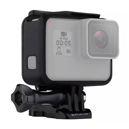PULUZ ABS Plastic Housing Shell Frame Mount Protective Case Cage with Pedestal and Long Screw for GoPro HERO(2018) /7 Black /6 /5, For GoPro HERO6 /5