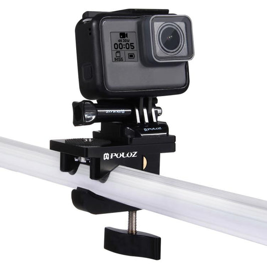 مشبك تثبيت PULUZ من سبائك الألومنيوم العالمي لكاميرات GoPro وInsta360 وDJI وغيرها من كاميرات الحركة، مشبك تثبيت