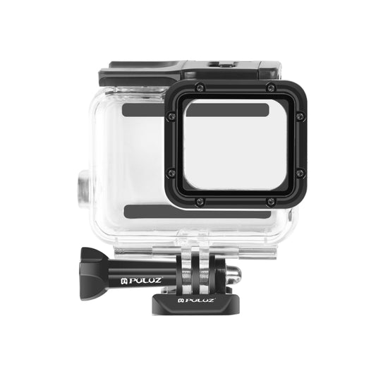 جراب PULUZ لكاميرا GoPro HERO(2018) / HERO7 Black /6 /5 60m مقاوم للماء تحت الماء وغطاء حماية للغوص مع مشبك تثبيت أساسي وبرغي، لكاميرا HERO5