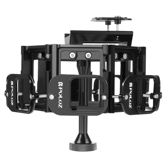 بولوز 8 في 1 إطار بانوراما كامل الرؤية مصنوع من سبائك الألومنيوم CNC مع برغي لكاميرات GoPro HERO7 /6 /5، 8 في 1 لكاميرات HERO5 باللون الأسود