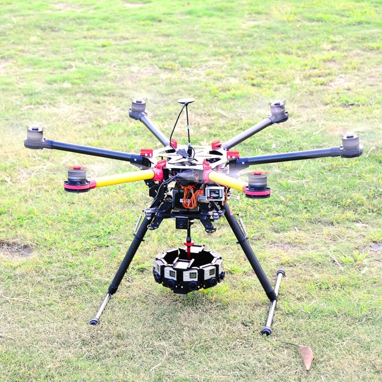 بولوز 8 في 1 إطار بانوراما كامل الرؤية مصنوع من سبائك الألومنيوم CNC مع برغي لكاميرات GoPro HERO7 /6 /5، 8 في 1 لكاميرات HERO5 باللون الأسود
