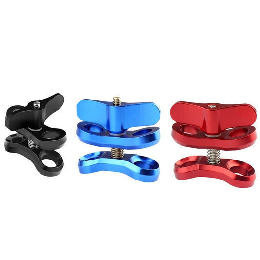 PULUZ Ball Clamp Close Hole Diving Camera Bracket CNC Aluminum Spring Flashlight Clamp for Diving Underwater Photography System