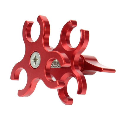 PULUZ Triple Ball Clamp Open Hole Diving Camera Bracket CNC Aluminum Spring Flashlight Clamp for Diving Underwater Photography System