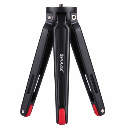 PULUZ Pocket Mini Metal Desktop Tripod Mount with 1/4 inch to 3/8 inch Thread Adapter Screw for DSLR & Digital Cameras, Adjustable Height: 4.5-15cm, Load: 20kg