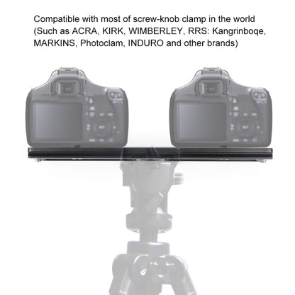 PULUZ 200mm Length PU-200 Aluminum-magnesium Alloy Quick Release Plate QR Clamp for Benro B3 / J2 /J3 Tripod Ball Head