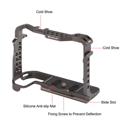 PULUZ Video Camera Cage Stabilizer for Canon EOS R5 / R5C / EOS R6 / R6 II, without Handle