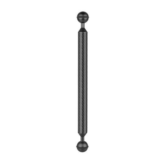 PULUZ 11 inch 28cm Length 20.8mm Diameter Dual Balls Carbon Fiber Floating Arm, Ball Diameter: 25mm