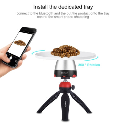 PULUZ Electronic 360 Degree Rotation Panoramic Head + Tripod Mount + GoPro Clamp + Phone Clamp with Remote Controller for Smartphones, GoPro, DSLR Cameras