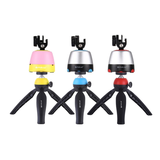 PULUZ Electronic 360 Degree Rotation Panoramic Head + Tripod Mount + GoPro Clamp + Phone Clamp with Remote Controller for Smartphones, GoPro, DSLR Cameras