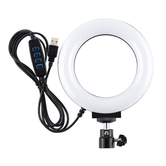 حلقة إضاءة LED قابلة للتعتيم بمنفذ USB مقاس 4.7 بوصة و12 سم من بولوز مزودة بـ 3 أوضاع تصوير سيلفي وفيديو وتصوير فوتوغرافي مع حامل ثلاثي القوائم ورأس كروي، مقاس 4.7 بوصة مع رأس كروي