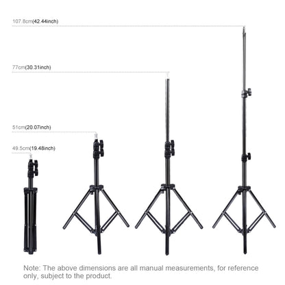 PULUZ 1.1m Height Tripod Mount Holder for Vlogging Video Light  Live Broadcast Kits