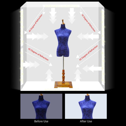 PULUZ 2m 240W 5500K Photo Light Studio Box Kit for Clothes / Adult Model Portrait