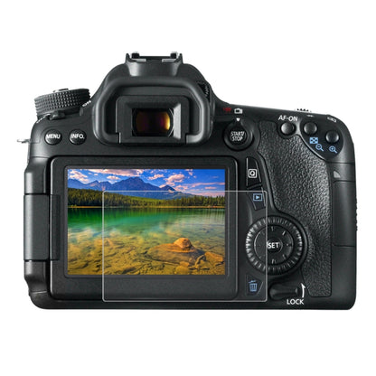 PULUZ 2.5D 9H Tempered Glass Film for Canon 650D, Compatible with 90D / 80D / 70D / 77D(9000D) / 800D(X9I) / 700D(X7I) / 750D(X8I) / 760D(8000D) / XC10 / XC15 / 7D2, Pentax Q1 / K-S1 /Q10 / Q7, Panasonic ZS35, Nikon V1