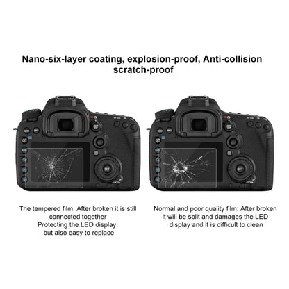 PULUZ 2.5D 9H Tempered Glass Film for Canon EOS 7D Mark II / 7D / N2 / PSN / Nikon V1 / P520 / S9400 / S680 / COOLPIX S6500 / S5200 / Samsung WB35F / OLYMPUS VG170 / 1DIV / Fuji S205 / Casio ZR70 / FC500S