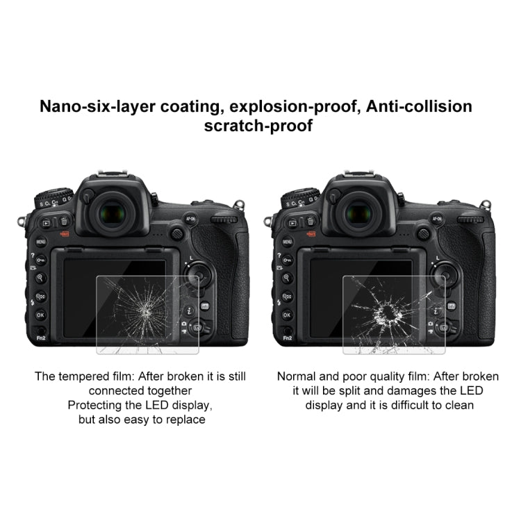 PULUZ 2.5D 9H Tempered Glass Film for Nikon D7100