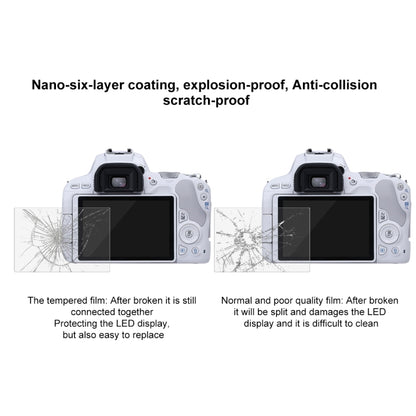 PULUZ 2.5D 9H Tempered Glass Film for Canon EOS 200D / 200D II, Compatible with Canon KISS X9 / EOS Rebel SL2, Panasonic S1H